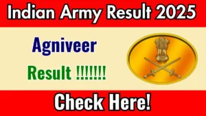Indian Army Agniveer result 2025 news