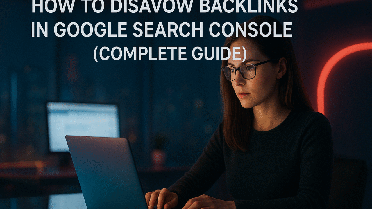 How to Disavow Backlinks in Google Search Console (Complete Guide)