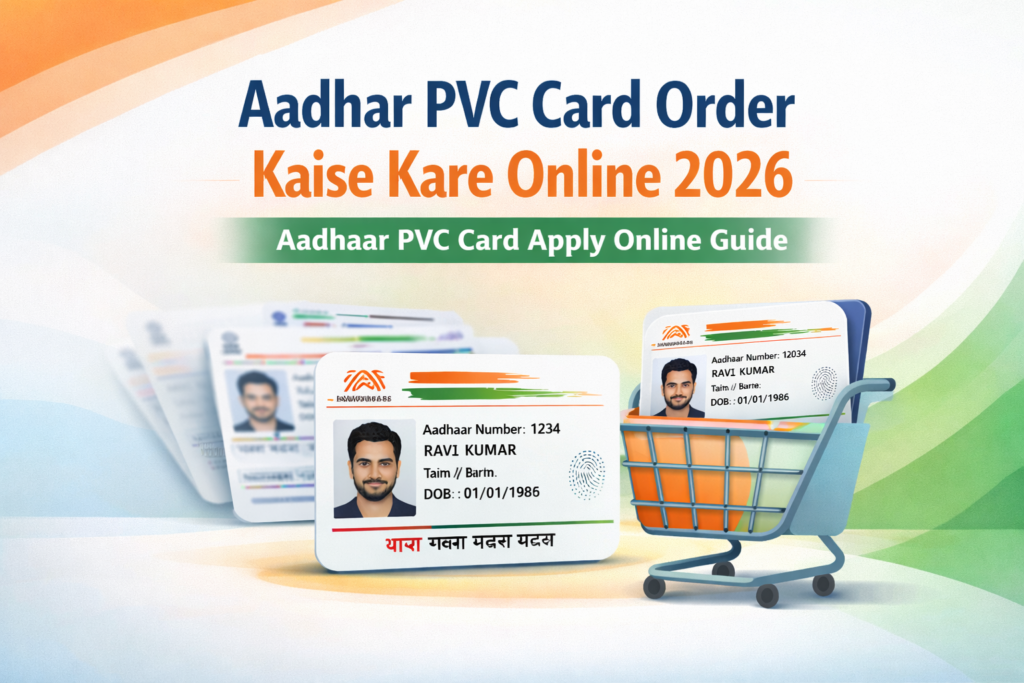 Aadhar PVC Card Order Kaise Kare Online 2026 | Aadhaar PVC Card Apply Online Guide