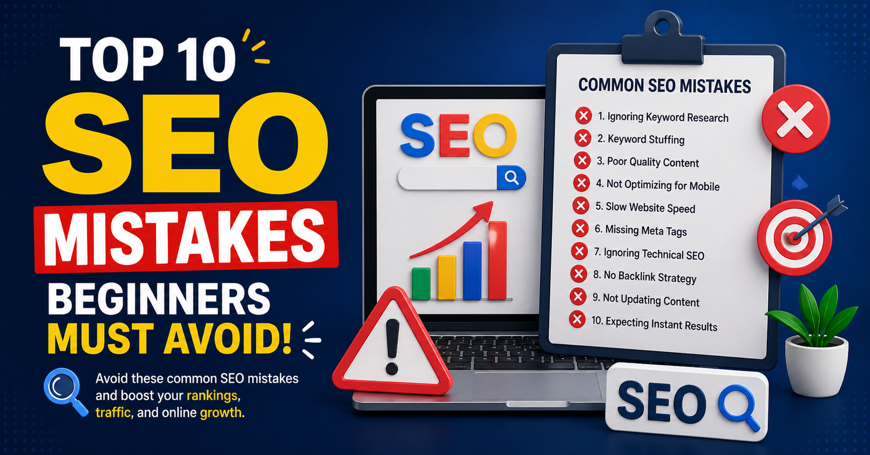 Top 10 SEO Mistakes Beginners Must Avoid