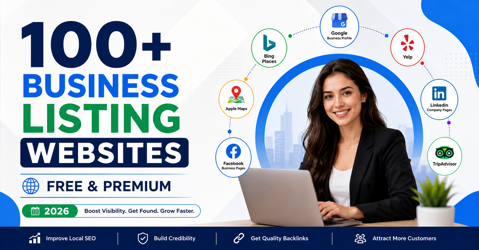 100+ free and premium business listing websites in 2026