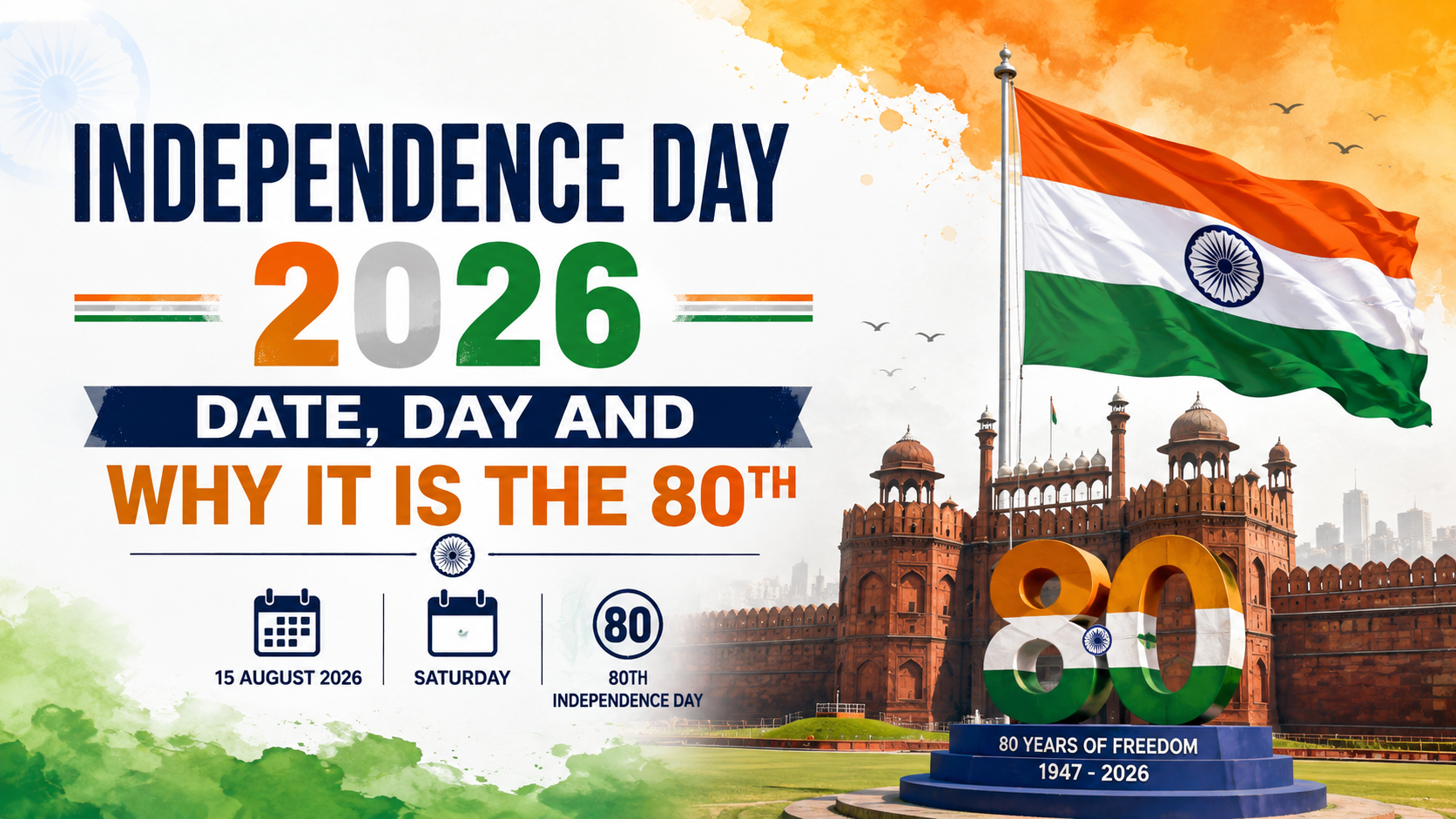 Independence Day 2026: Date, Day and Why It Is the 80th